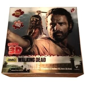 Cardinal The Walking Dead Super 3D Puzzle 150pc Unisex Multicolor Rick Michonne